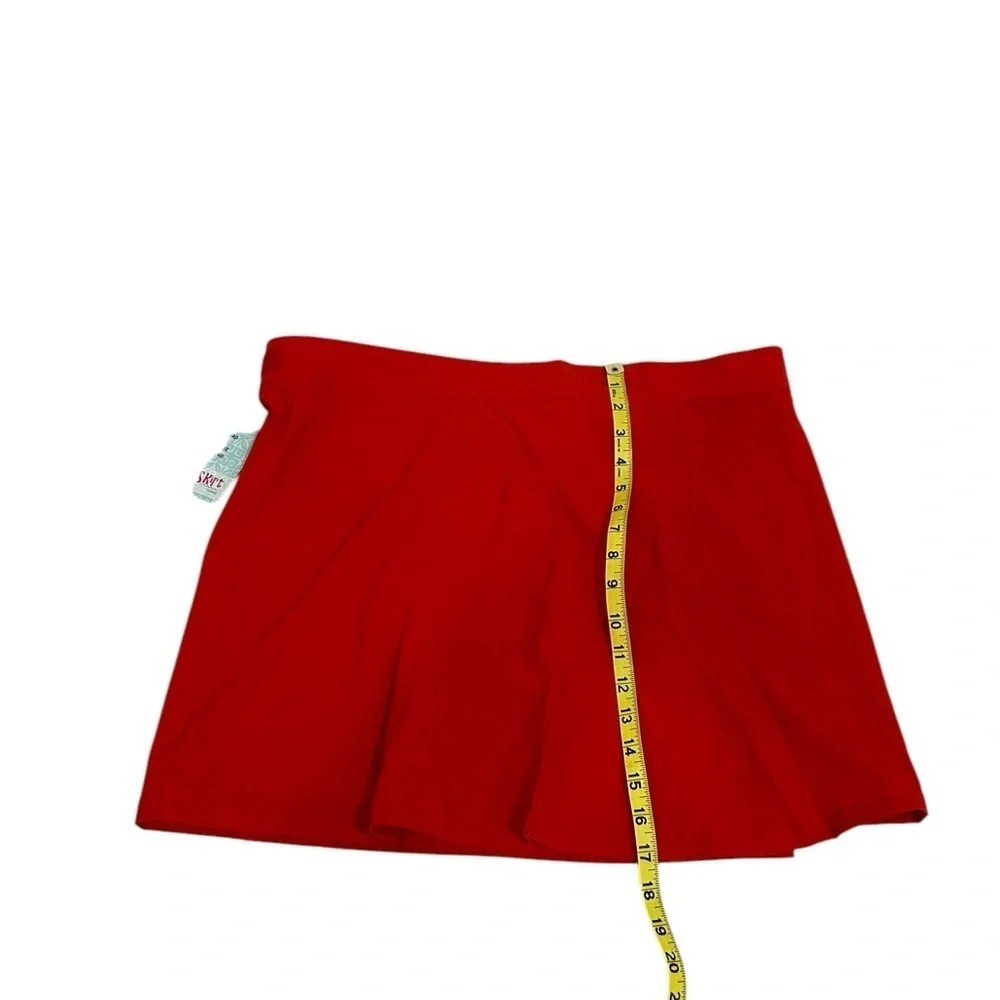 RipSkirt Hawaii Wrap Skirt Womens Large Poppy Red 17” Beachwear Mini Skirt NWT